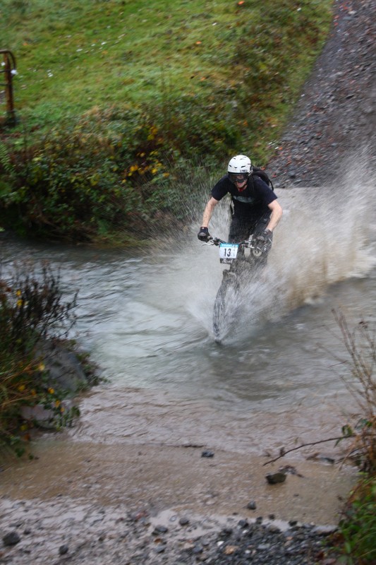 Me in the river at soggy bottom round 1