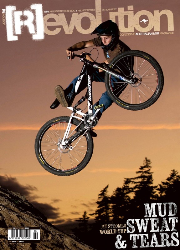 Coach Alan Hepburns cover shot with Revolution Bike Magazine in Australia.