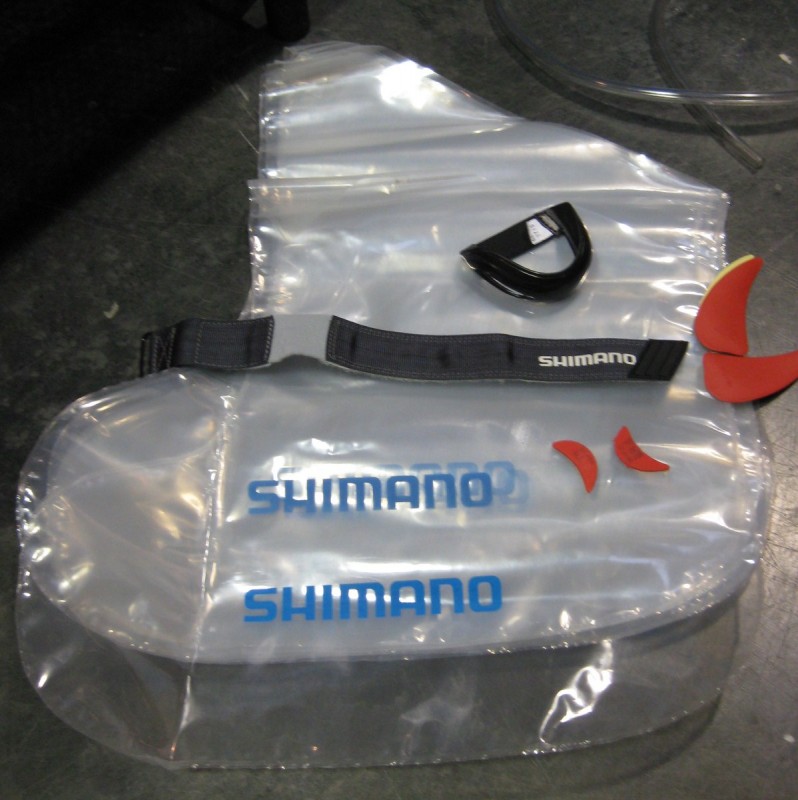 Shimano SPD Custom Fit - toe cap, fit shims, ankle strap, and shoe bag