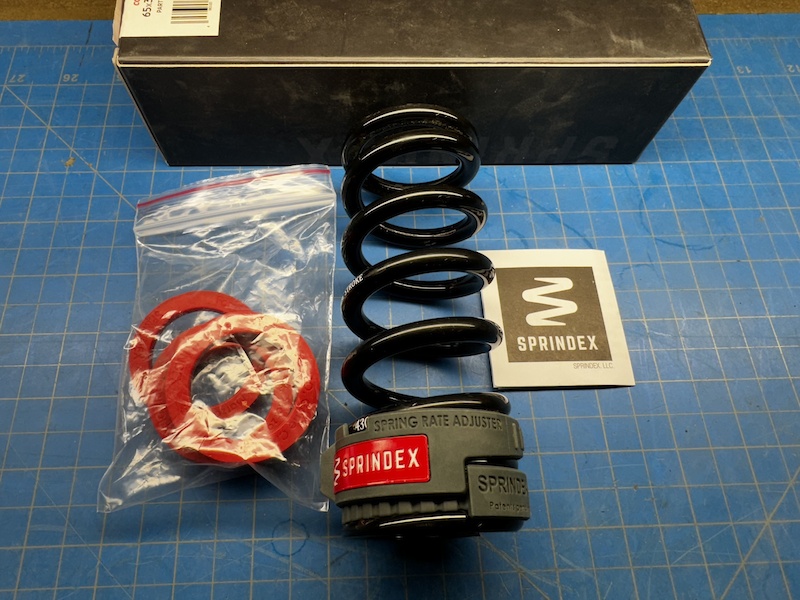 Springdex Adjustable Spring 2024 390-430lb Springdex 65mm/2.6 inch Stroke 140x65 For Sale