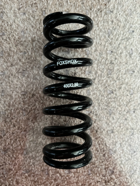 FOX Steel Rear Shock Coil Spring - 400 lb. x 3.25