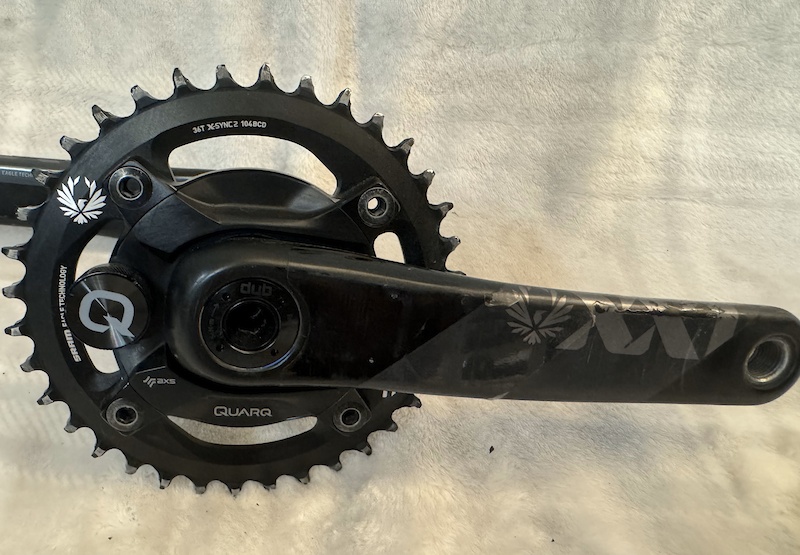 Quarq Power Meter SRAM XX1 Eagle DUB Carbon Crankset For Sale