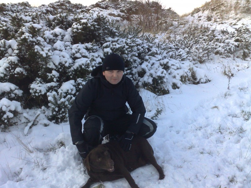 Derek &amp; Morgan in the snow