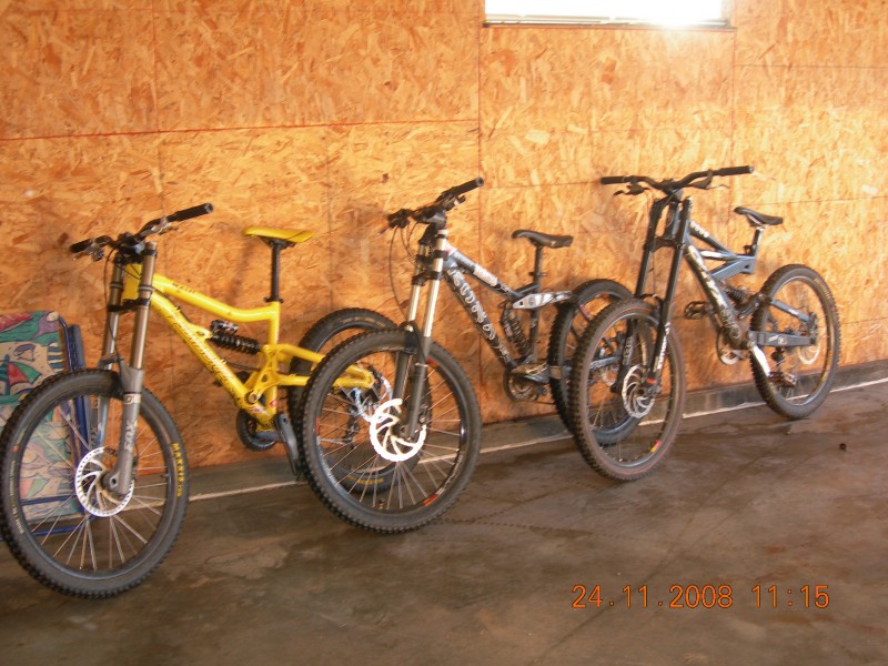 Mine, Dylans, and Dereks bikes!