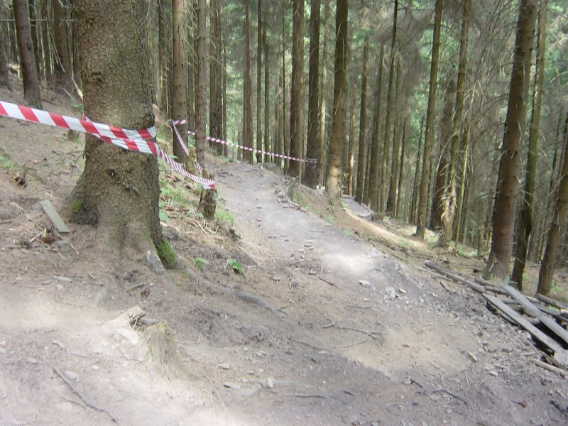 Parts off the Downhill track
