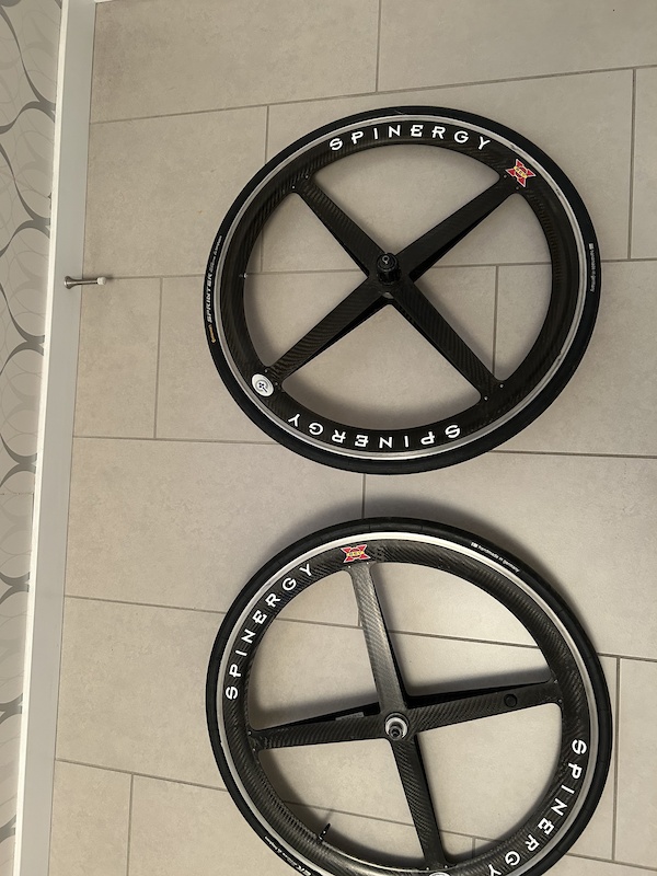 Spinergy Rev X 650c carbon wheels, tubular For Sale