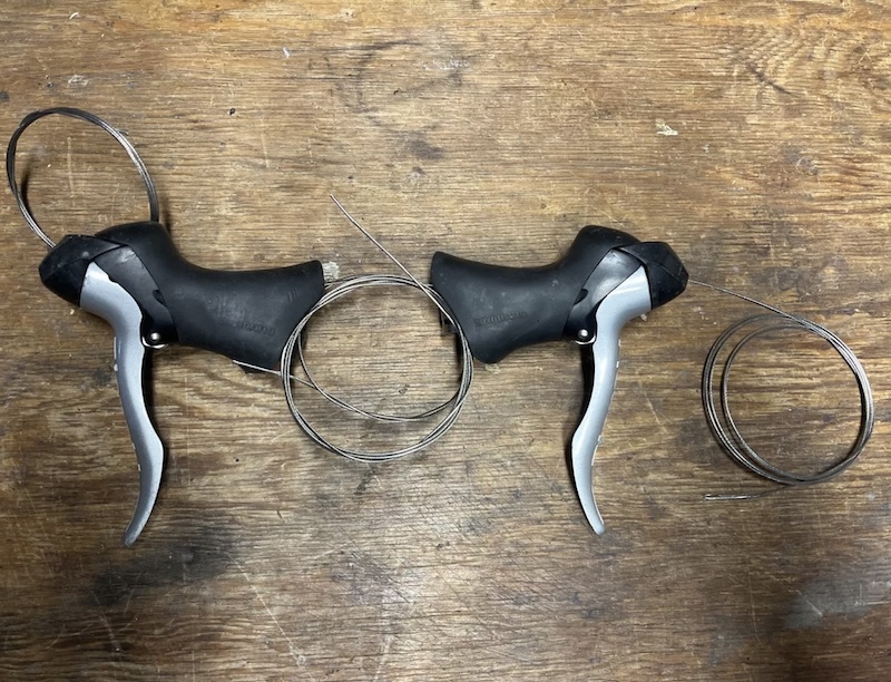 2007 Shimano 8 speed road STI brake/shift levers For Sale