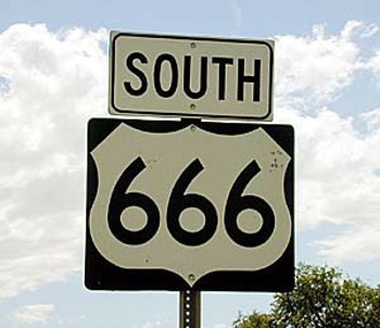 south... on the 666