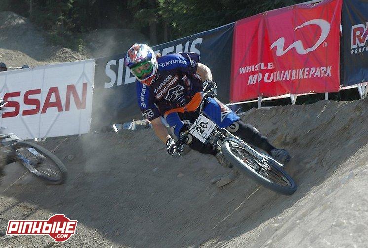 Eric Carter taking 1st place in the 4x, Crankworx, Whistler, BC.