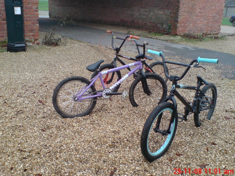 bmx at the back bens

purple mine

sam rymers verd vex  with the mint wheel