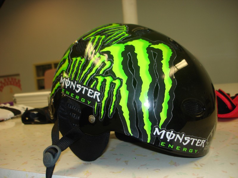 Protec Helmet with Monster graphics
