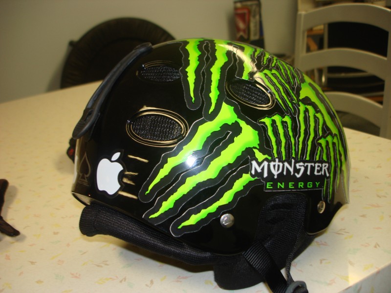 Protec Helmet with Monster graphics