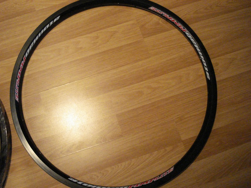 New Rims. Atomlab pimplite.. never used, got real cheap! will be built onto hope pro 2 on the front and sun ringle on the rear :D