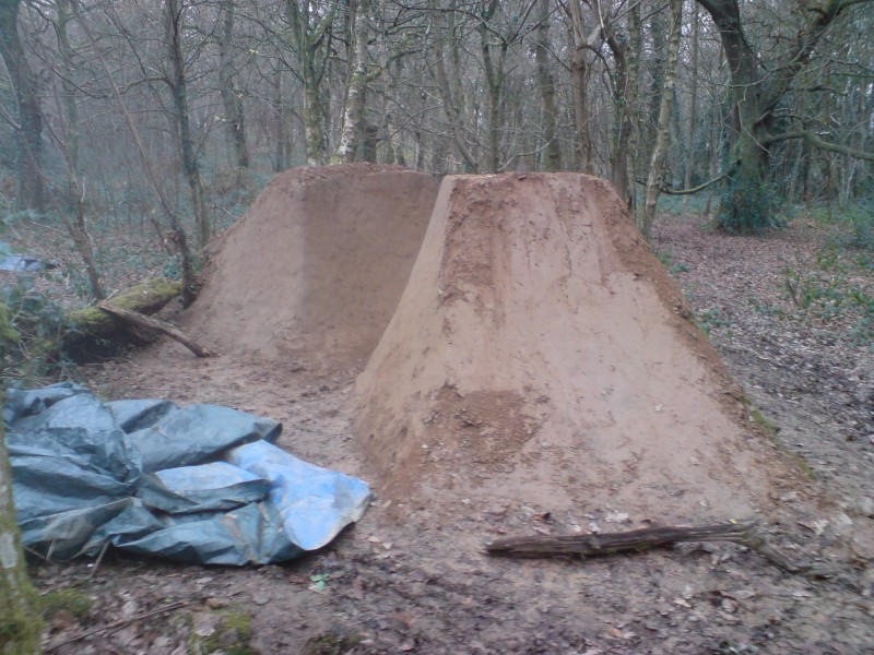 7th jump in the line, already started, need to finish shaping the lip.