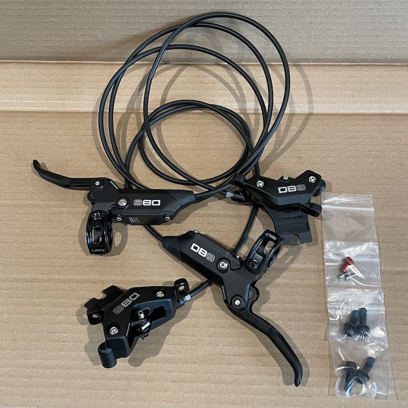 Sram Db8 SRAM DB8 Stealth 4-piston front rear disc brakeset NEW For Sale