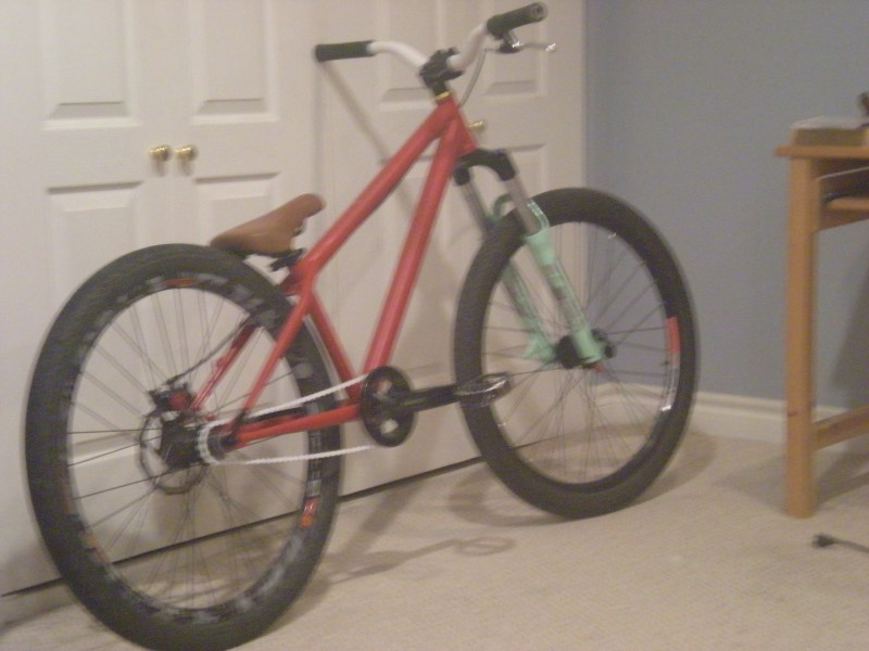 new bike, red riot wit diety bars, 408 argyles