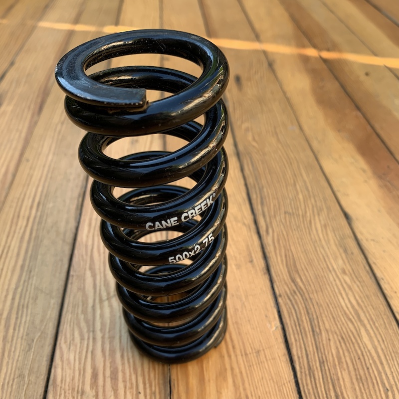 Canadian Core Spring Cane Creek DB 500lb x 2.75in steel coil spring (1361) For Sale