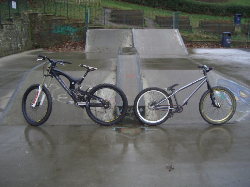 mine and Lewis bike