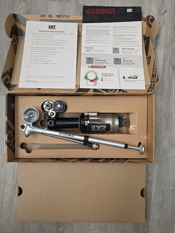 Ext Rear Shock Serial 2025 New Ext Aria rear shock, 205 x 60 For Sale