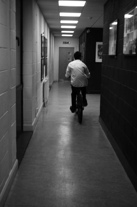 riding in the corridors
