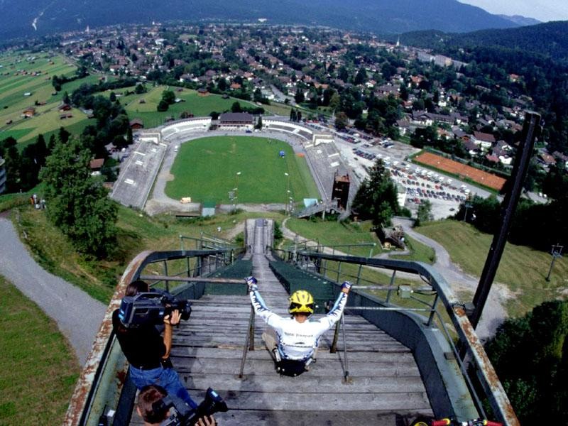 Record was set in 1999 at the Olympic ski-jumpers 80m jump.