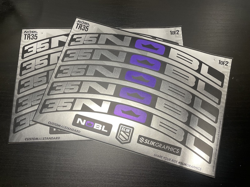 NOBL TR35 Custom SLIK Graphics Decal Kit For Sale