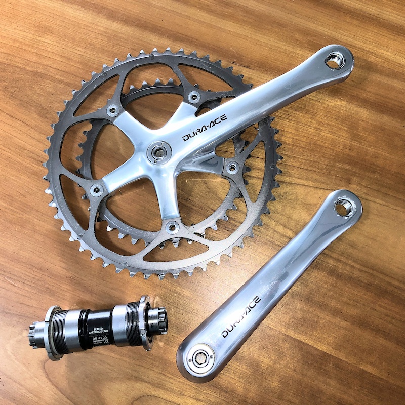 2006 Shimano Dura-Ace 7700 Crankset w BB! 172.5 Clean For Sale