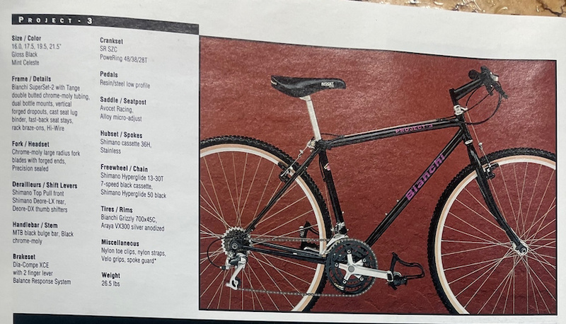 1992 Bianchi Project 3 For Sale