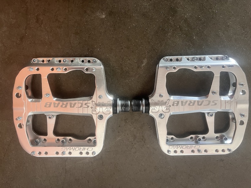 Chromag Scrab pedals, silver For Sale