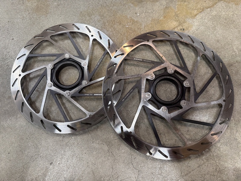 Rotore Freno SRAM HS2 A Centro Blocco Da 180mm, Incluso Anello Di Bloccaggio, Per Bici Da Strada - Foto 3