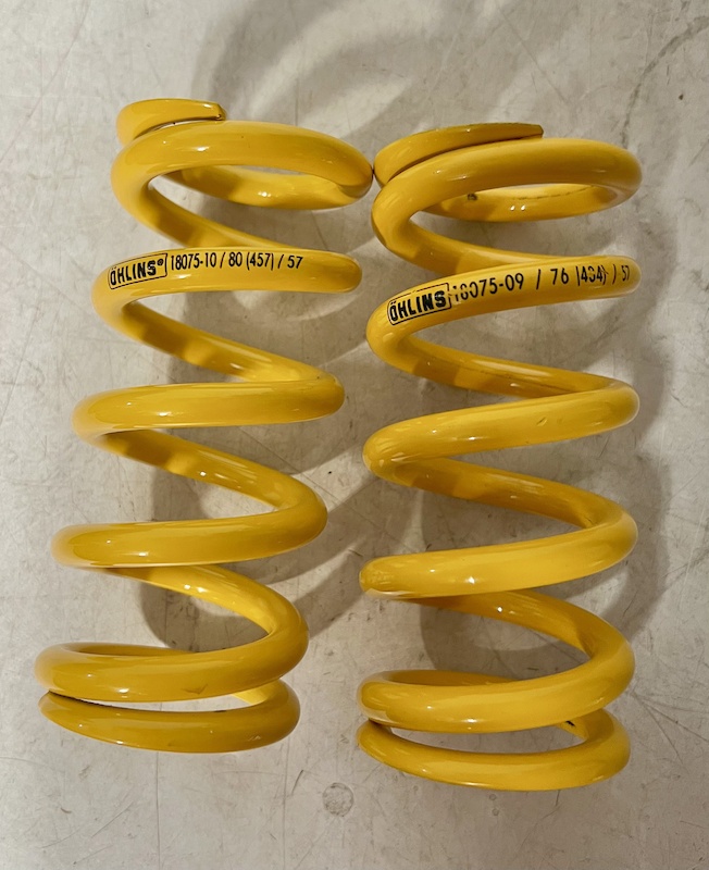 Ohlins Shock Spring 2025 Ohlins shock coil springs 457 / 434 For Sale