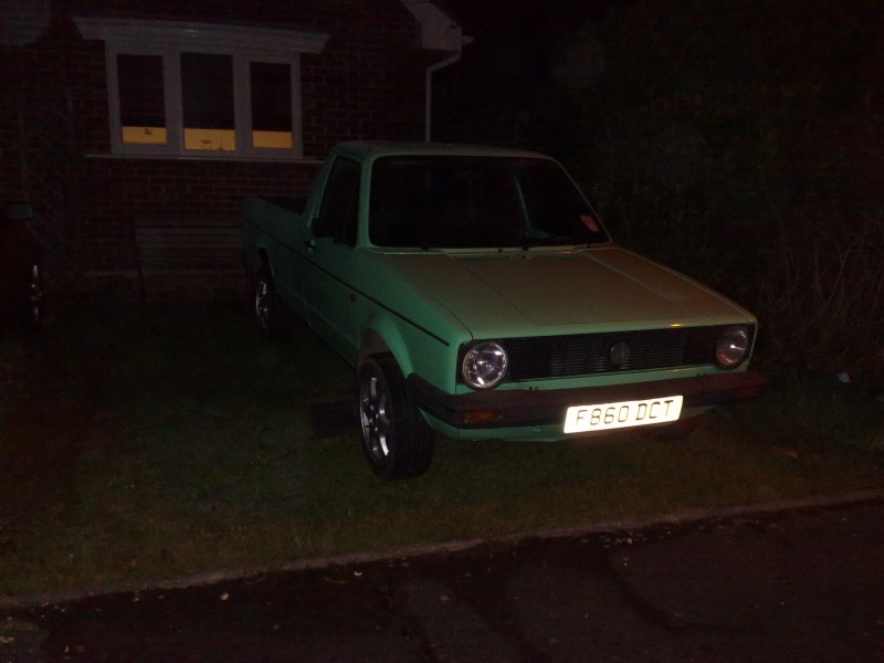 my vw caddy only just got back in it sorry its in the dark will get some more asap !