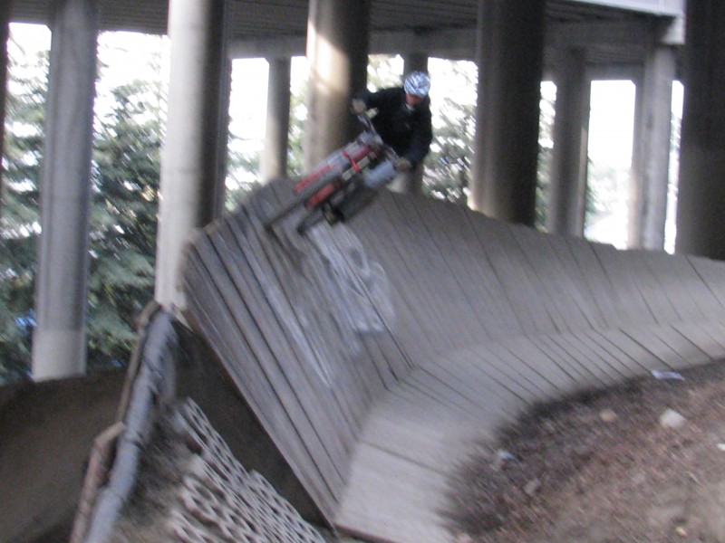 wooden pump track