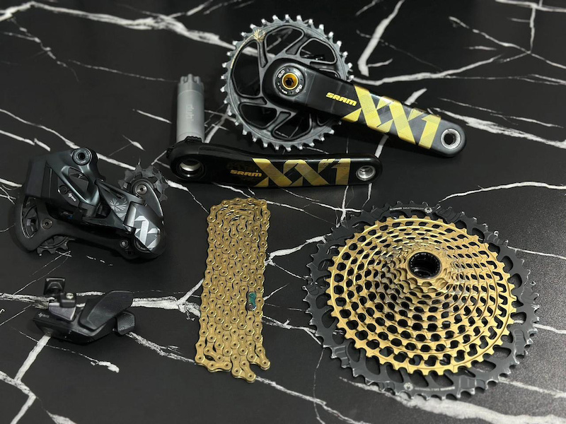 2021 SRAM XX1 Eagle AXS Groupset - 12sp Wireless - Gold For Sale