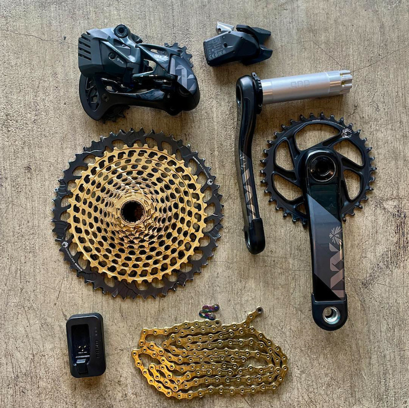 2022 SRAM XX1 Eagle AXS 12-Speed Groupset - Gold For Sale