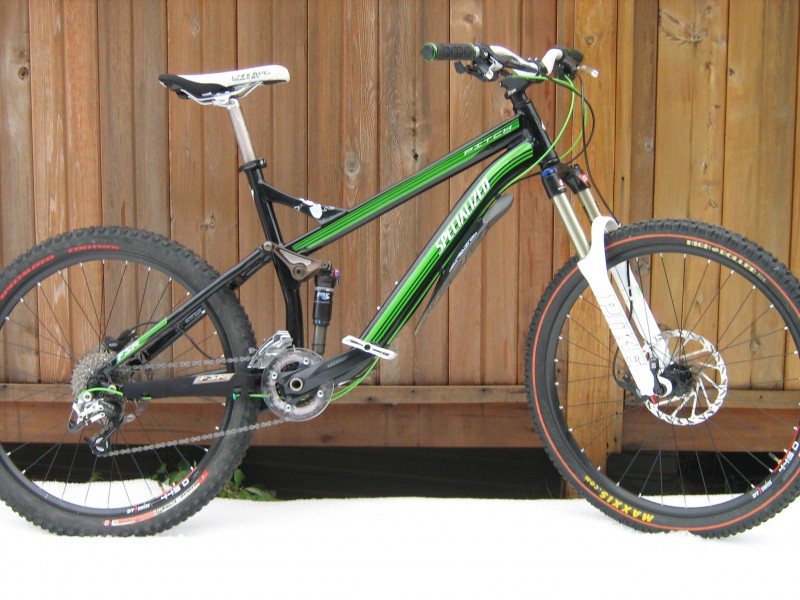 My Specialized Pitch Pro with upgrades is ready to rip! Check the green gear cables!