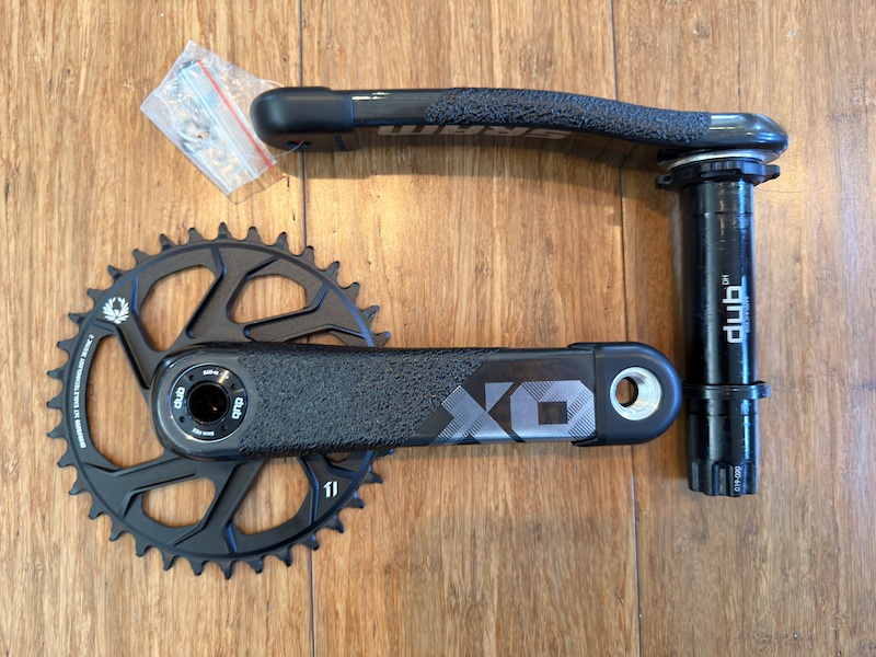 2026 SRAM XO DH Carbon Crankset 165mm, 56.5mm Chainline For Sale