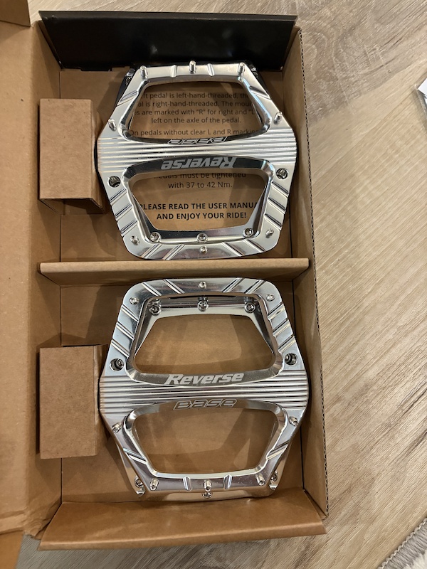 2025 Reverse Components base pedals silver For Sale