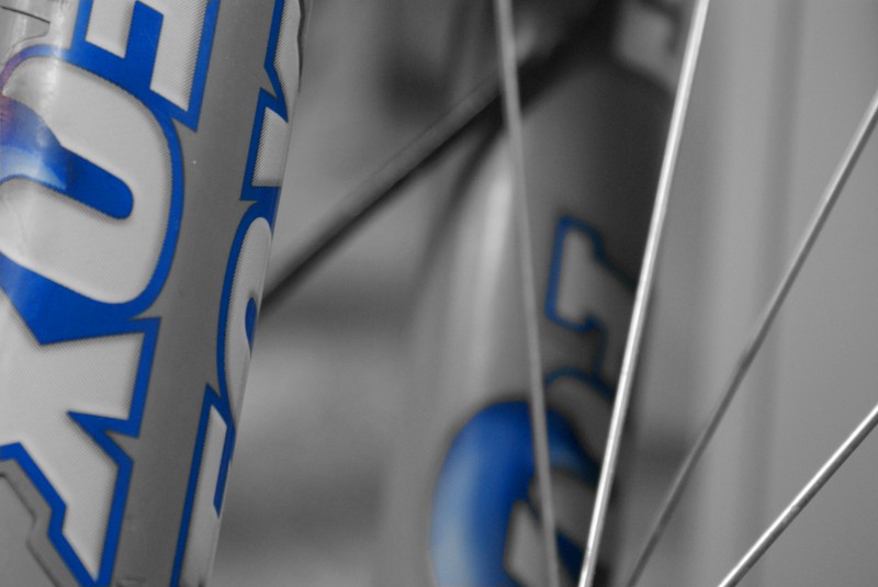 got bored and took a picture of my forks with selective coloring.
