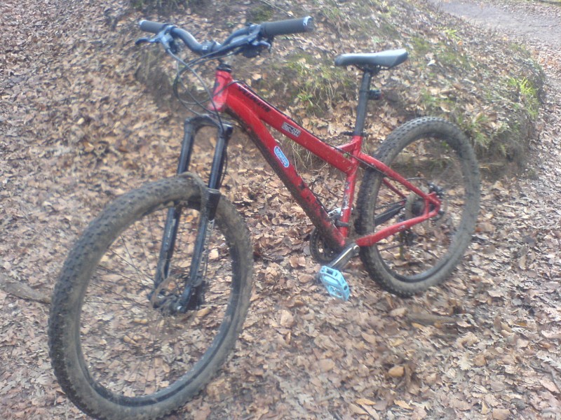 My bike (Specialized P All Mountain) at the XC Run/Jumpy