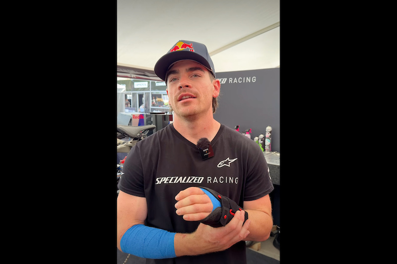 Loic Bruni Shares Update After Practice Crash at the Loudenvielle World Cup