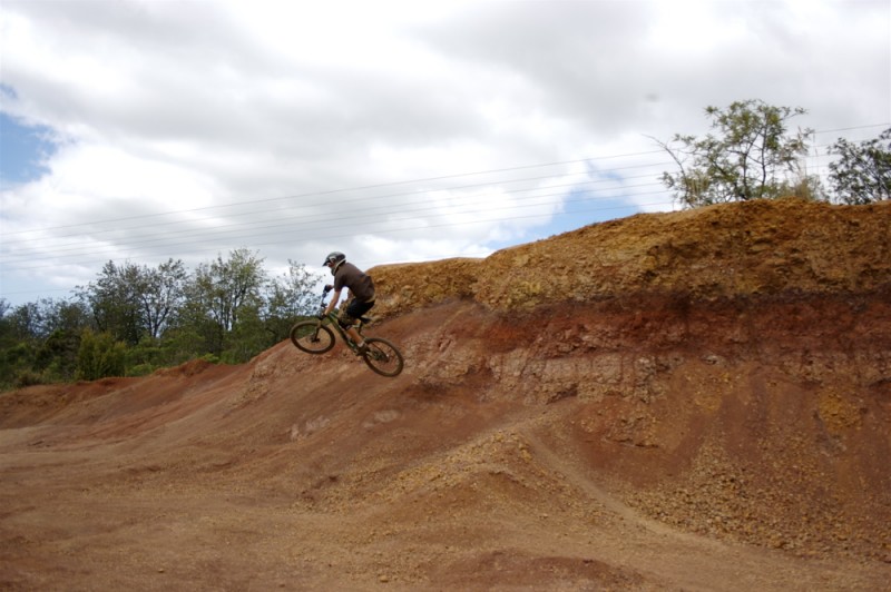 I went kauai to cruise after braking my wrist.  I thought I would check out the trails hoping I would run into some riders.  quick photo as they jammed by