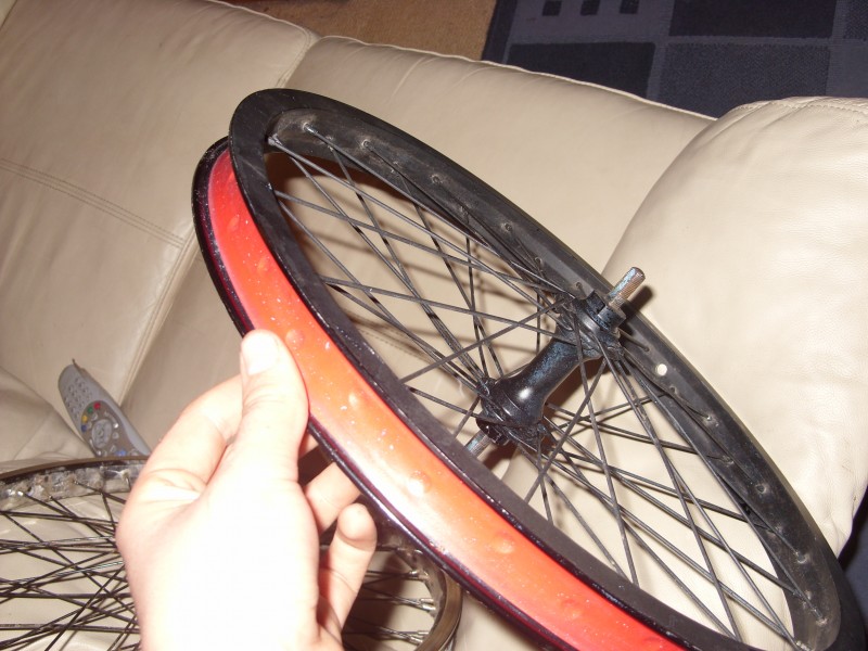 wheels alex back wheel 12t cog and odysey vandero front wheel lol