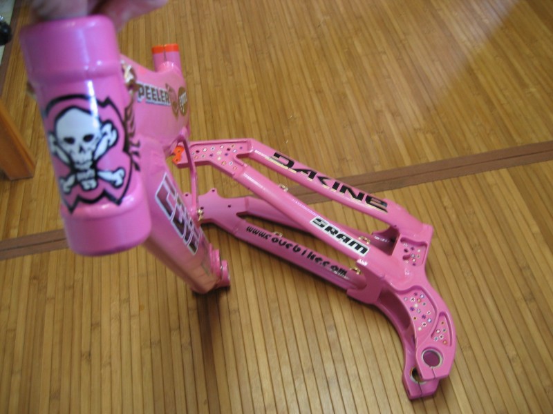 Peeler in custom pink and hand Painted decal work (2005)