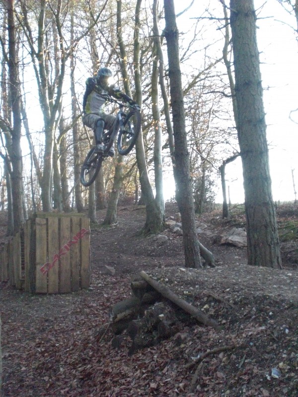 riding ladder ally at the ukbikepark