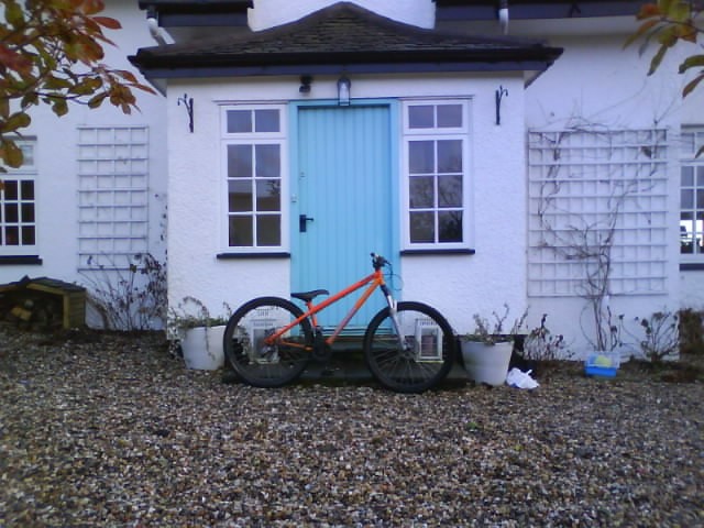 bike outside house