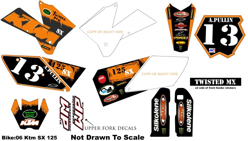 Graphics i have designed for the new bike :D