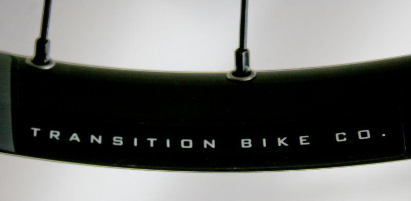 Transition Revolution Wheels. Transition Bike Co logo.