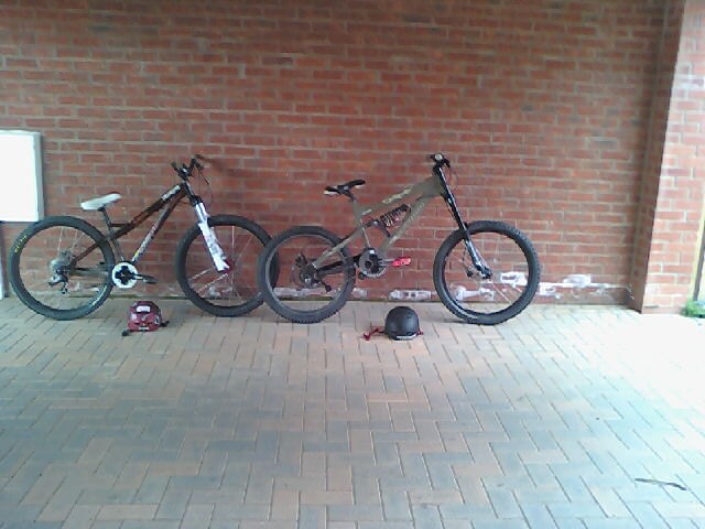 left smithy's bike right my bike