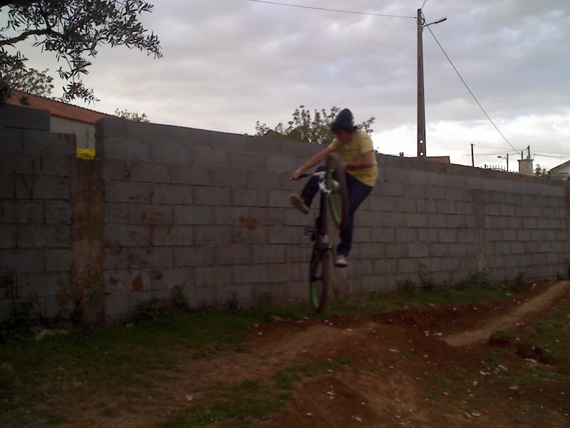 Table over the last small jump in the pump track